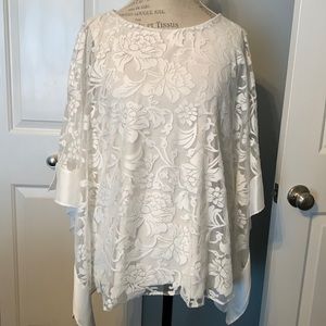 Prelude Burnout Floral Poncho NWT and Never Worn